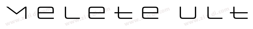 Melete Ultra Light字体转换